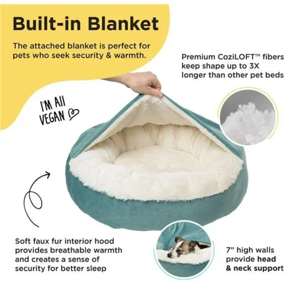 Best Friends by Sheri Cozy Cuddler Luxury Orthopedic Dog and Cat Bed